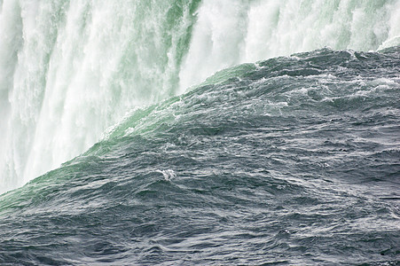 瀑布流动力量危险泡沫白色水电急流绿色图片