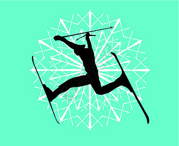 蓝背景滑底滑雪者矢量艺术获奖者行动运动会假期山区青少年天空滑雪单板速度图片