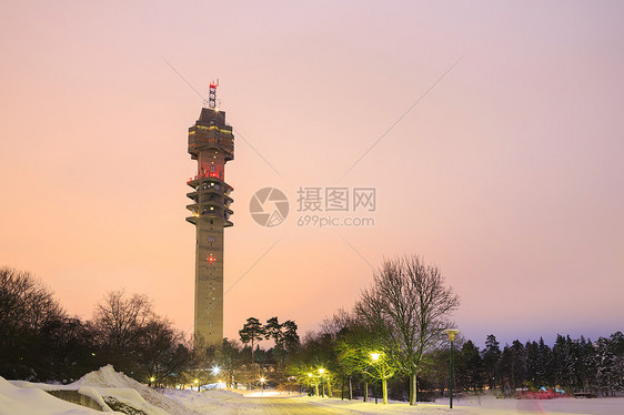 斯德哥尔摩Kaknatornet电视塔电视城市业者抛物线可可广播天线首都地标景观图片