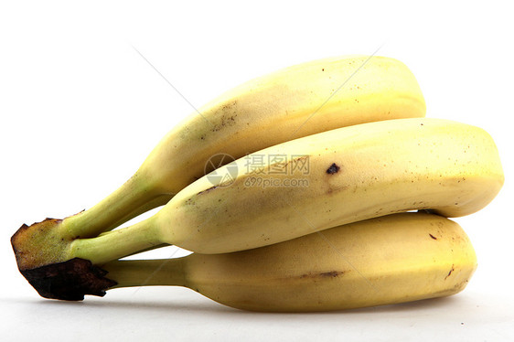 在白色背景上孤立的香蕉皮肤小吃小路组织食物热带剪裁黄色饮食宏观图片