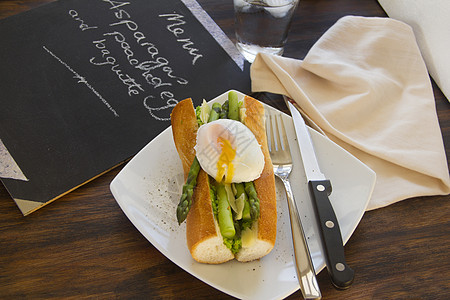 食人鱼和偷猎鸡蛋味道美食烹饪早餐黑板食物包子菜单午餐面包图片