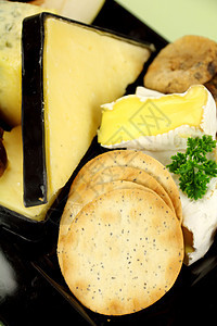 饼干和奶酪午餐灰布小吃烹饪蓝脉面包味道美食食物营养图片