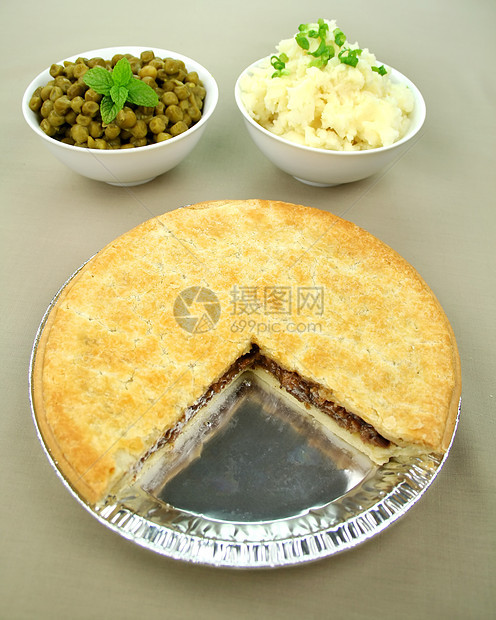 家庭大小牛肉饼薄荷草药美食用餐圆形营养糕点午餐韭菜烹饪图片