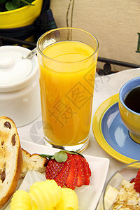 橙汁用餐黄油美食玻璃烹饪营养味道早餐果汁午餐图片