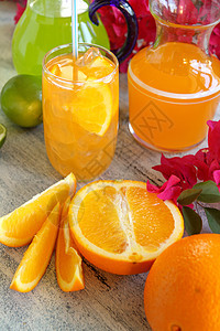 夏季橙汁图片