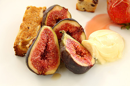 Figs 奶粉和蜂蜜图片