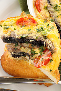 蘑菇面包刀具杯子食物午餐味道香菜胡椒面包营养美食图片