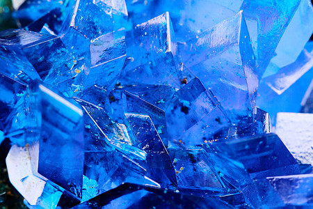 硫酸铜奢华硫酸物理蓝色玻璃石头化学宏观水晶实验室图片