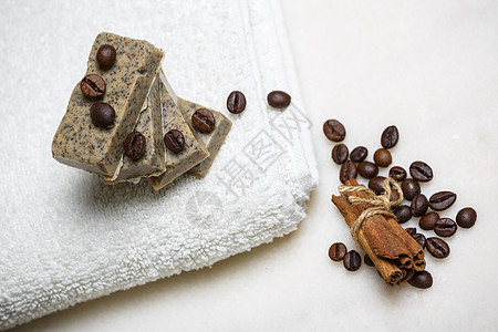 手工制肥皂棒皮肤豆子植物产品洗澡卫生咖啡草本植物身体温泉图片