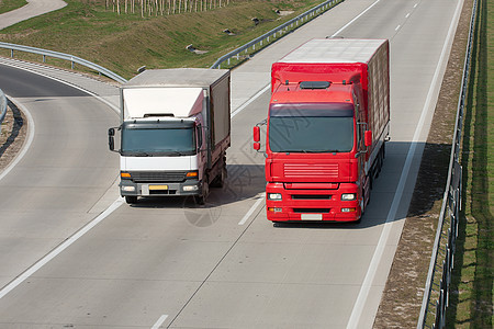 卡车商品送货车辆商业货车装运货物整车速度货运图片