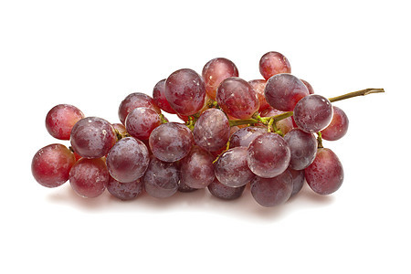 白底的红葡萄团团饮食浆果甜点小吃藤蔓果汁健康农业水果收成图片