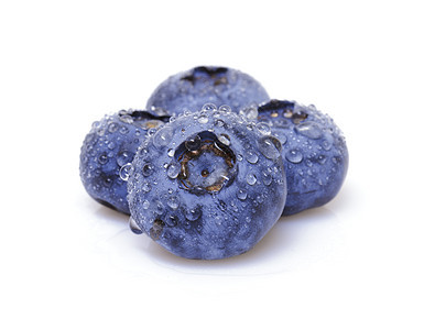 新鲜蓝莓浆果团体饮食小吃叶子营养白色甜点蓝色水果图片