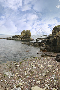 Meenogahane码头沿海岩石图片