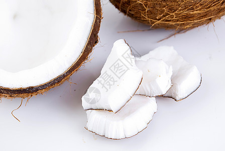 椰椰子圆形可可牛奶果汁坚果食物美食营养水果玻璃图片