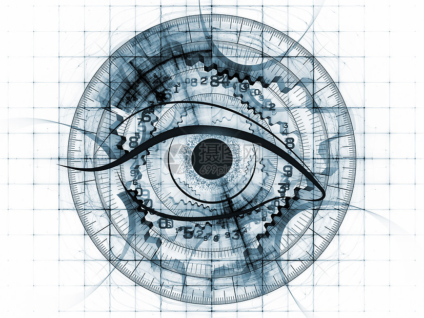 分形愿景背景瞳孔眼睛网格鸢尾花插图中心虚拟现实手表作品圆形图片