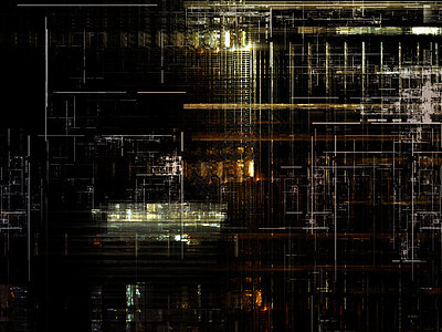 技术胶质机械元素网格电脑矩形工业网络设计背景图片