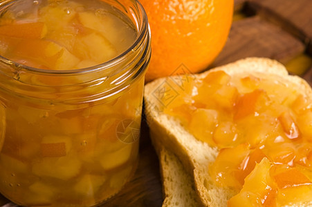 土制橙焦厨房烹饪玻璃果味小吃橙子营养水果桌子早餐图片