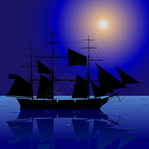 夜海号帆船图片
