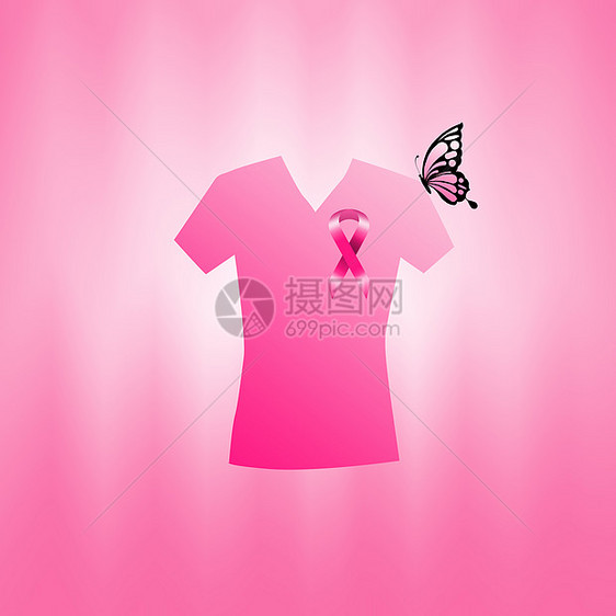 乳腺癌的预防斗争女孩们生活蝴蝶乳房生存山雀皮肤海报帮助图片