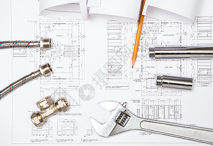 管道和水管图画 建筑废生草稿建筑学乐器草图项目办公室工程工程师设计师浴室图片