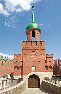 图拉克里姆林宫 Odoevsky门塔背景图片