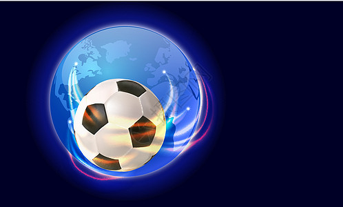 足球世界条纹全球插图辉光射线概念联盟地球团队运动图片