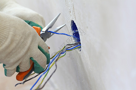 工人放电线工作金属建造技术员男性服务喜悦修理工力量房子图片