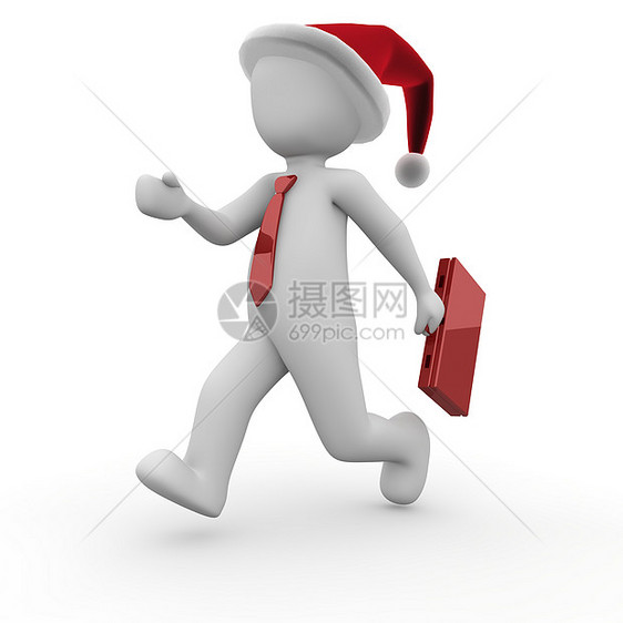 圣诞节精神压力工作差事男性礼物帽子奉献公告陈述购物渲染图片