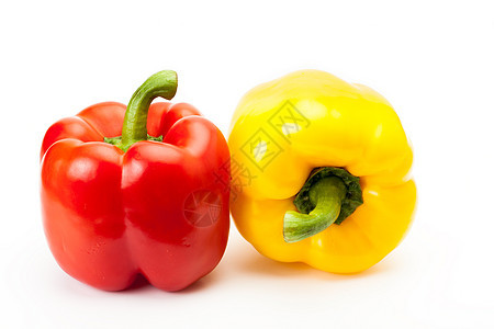 胡椒辣椒白色蔬菜背景胡椒白色彩椒红色黄色图片