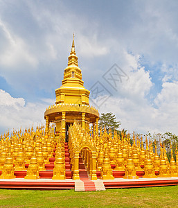 泰国500个顶级塔蓝色历史祷告神社历史性雕塑宗教寺庙艺术装饰品图片
