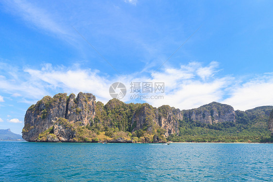 海和蓝天空天空旅游蓝色场景海岸爬坡假期放松晴天海洋图片