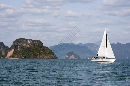 Phang Nga湾游艇帆船图片