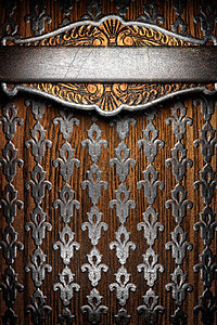 木本底金属金属框架装饰品木头抛光装饰插图反射风格艺术图片