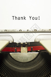 感谢你们 谢谢大家卡片乐趣面试幸福赞赏商业讯息感激打字机办公室图片