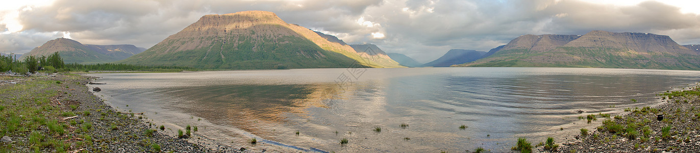 拉马湖全景旅行山脉旅游冒险图片