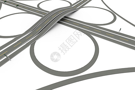 公路交汇运输路口交通插图旅行车道工程出口环形通道图片