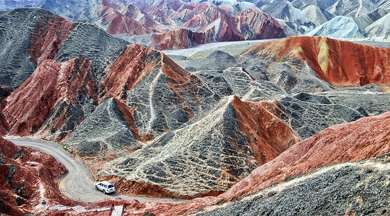 Daxia 地形地质学旅游地理风化岩石山脉图片