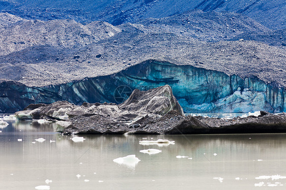 的塔斯曼冰川湖冰山瓦砾冰山岩石国家公吨旅游蓝色公园风景冰川图片