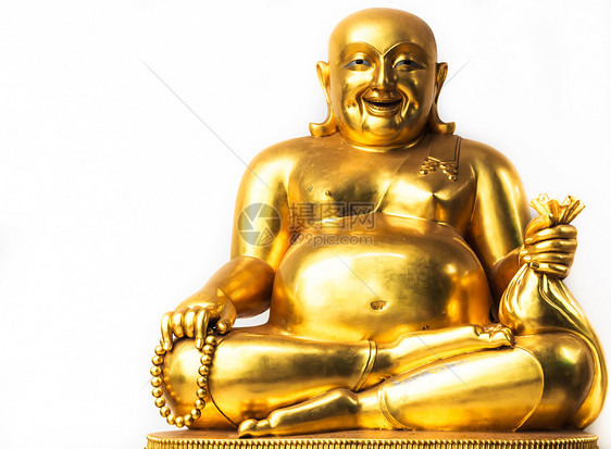 微笑的佛佛 中国 财富和幸运之神图片