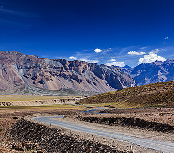 ManaliLeh公路赛道高度路线场景驾驶山脉自由小路运输视野图片