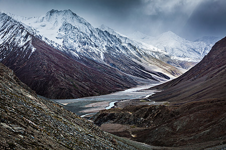 严重山区     印度喜马拉雅山景图片