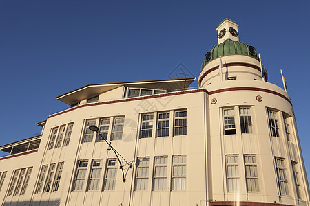 Napier 的艺术 deco 建筑天空装饰窗户圆顶市中心活动图片