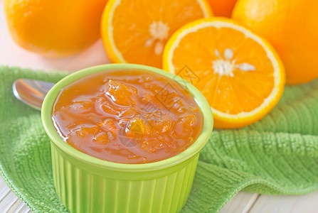 橙色果酱维生素橙子热情早餐玻璃柠檬果味食物勺子季节图片