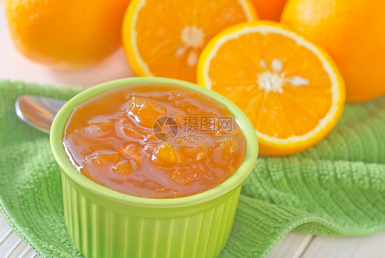 橙色果酱维生素橙子热情早餐玻璃柠檬果味食物勺子季节图片
