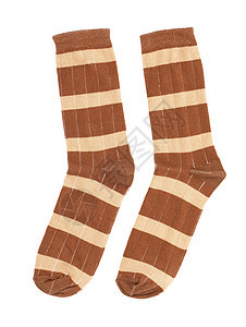 袜子闲暇纺织品织物配饰物品棕色服装线条条纹棉布图片