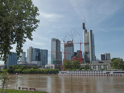 德国法兰克福城市背景图片