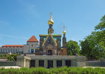 达姆施塔特的俄罗斯礼拜堂艺术家建筑学纪念碑联盟可乐新作殖民地雕塑自由喷泉图片