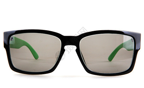 孤立白色背景的眼镜上破坏太阳镜塑料建筑手表灾难眼睛镜片建造学校图片