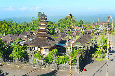 贝萨基圣母寺天空建筑学历史旅行母亲传统文化建筑观光宗教图片