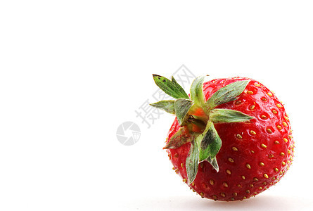 白色背景的草莓和草莓绿色食物谷物甜点美食味道种子饮食奶油早餐图片